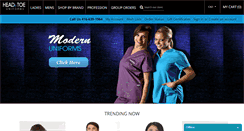 Desktop Screenshot of headtotoeuniforms.com
